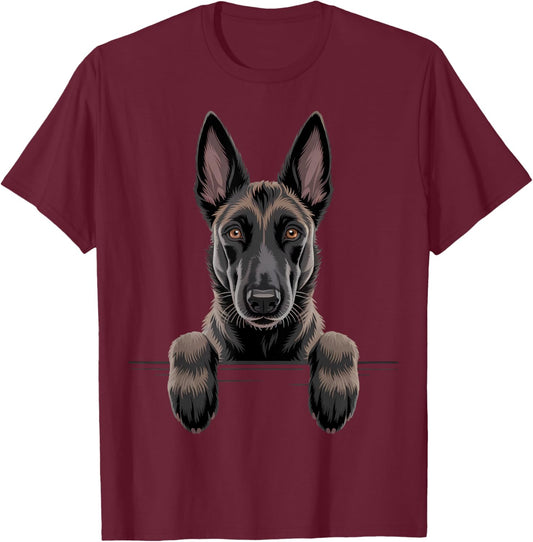 Funny Scouting Dutch Shepherd Dog Lover T-Shirt - T-Shirt | Maroon