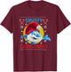 The Smurfs Papa Smurf Smurfy Christmas Ugly Sweater Logo T-Shirt - T-Shirt | Maroon