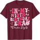 in My 10th Birthday Girl Era Coquette Bow 10 Year Old Kids T-Shirt - T-Shirt | Maroon