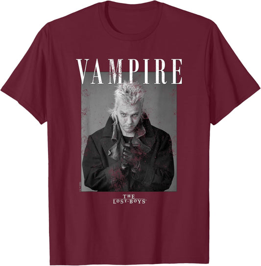 The Lost Boys Vampire David T-Shirt - T-Shirt | Maroon