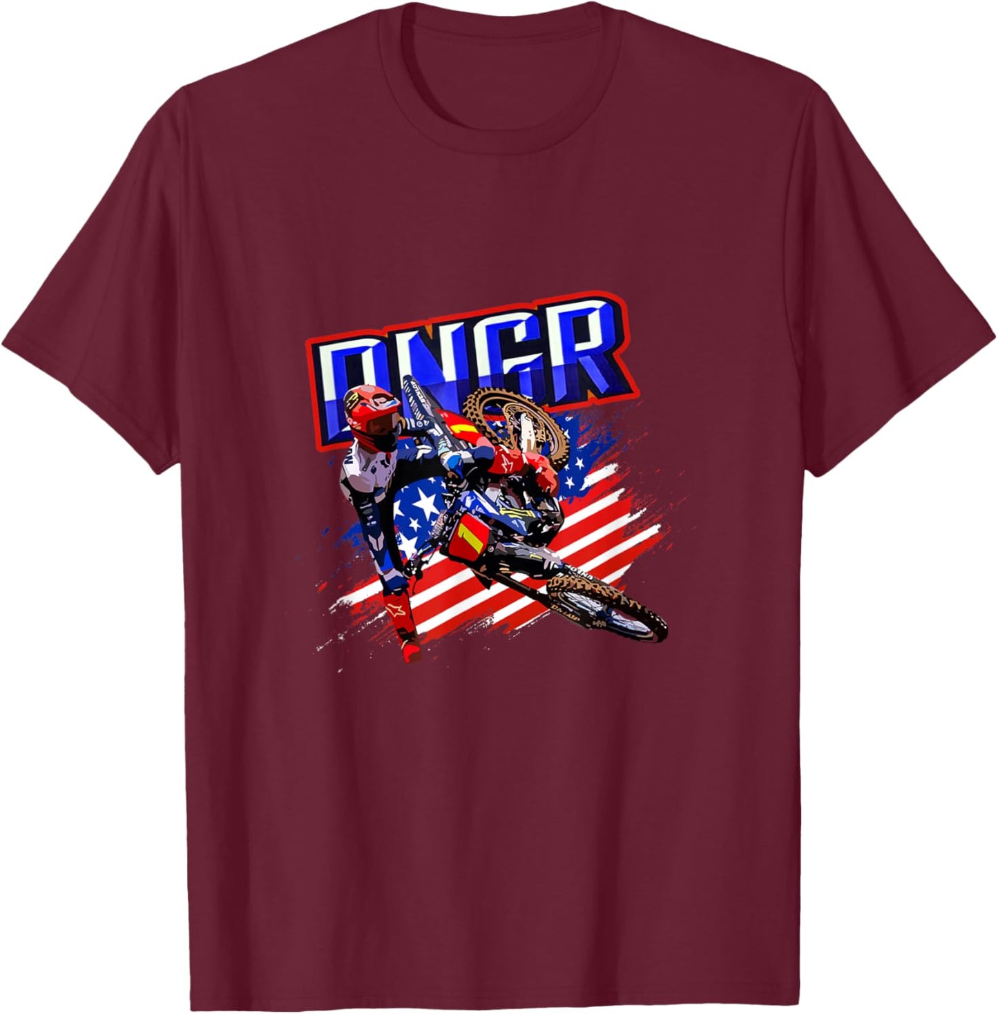 Super-Motocross Haiden-Deegs-Danger 2024 2025 T-Shirt - T-Shirt | Maroon