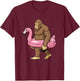 Bigfoot Flamingo Kids T-Shirt - T-Shirt | Maroon