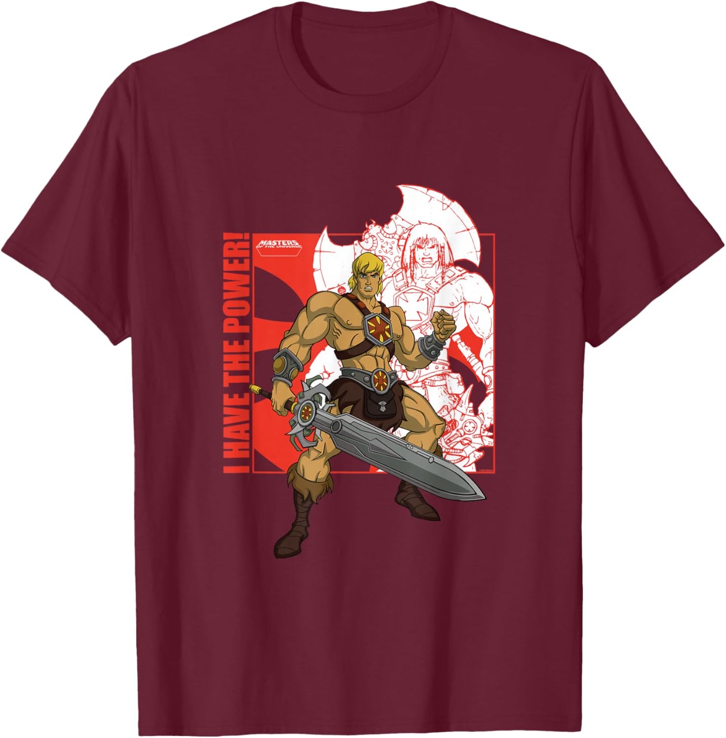 Masters of The Universe - I Have The Power T-Shirt - T-Shirt | Maroon