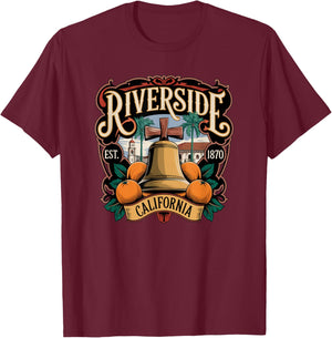 City of Riverside, California T-Shirt - T-Shirt | Maroon