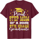 Proud Step Mom of 5th Grade Graduate 2026 Family Graduation T-Shirt - T-Shirt | Maroon