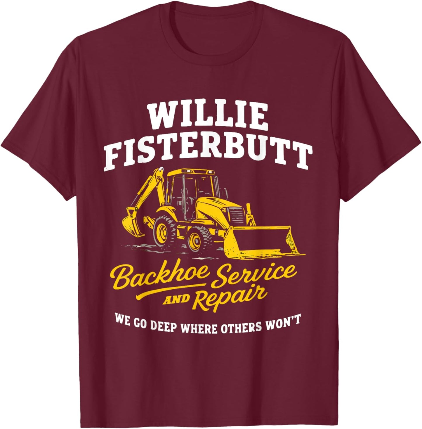 Willie Fisterbutt T-Shirt - T-Shirt | Maroon