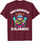 Breckenridge Colorado Ski Family Trip Cute Bear for Kids T-Shirt - T-Shirt | Maroon