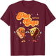 Pies Before Guys Thanksgiving Dinner Pecan Pie Pumpkin Pie T-Shirt - T-Shirt | Maroon