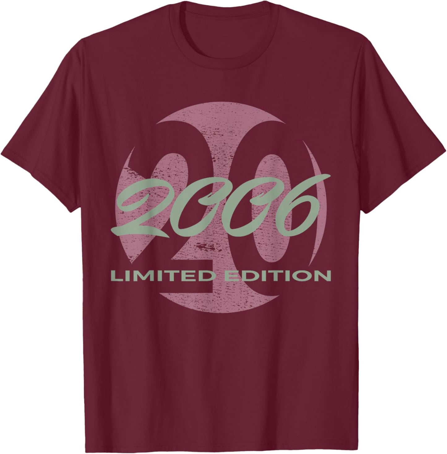 20th Birthday Man Woman 20 Years 2006 Funny Gift T-Shirt - T-Shirt | Maroon