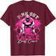 Pink Out Tackle Breast Cancer Awareness Football Pink Ribbon T-Shirt - T-Shirt | Maroon