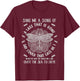 Sassenach Gaelic Dragonfly Scottish Outlander T-Shirt - T-Shirt | Maroon