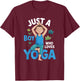 Boys Yoga T-Shirt - T-Shirt | Maroon