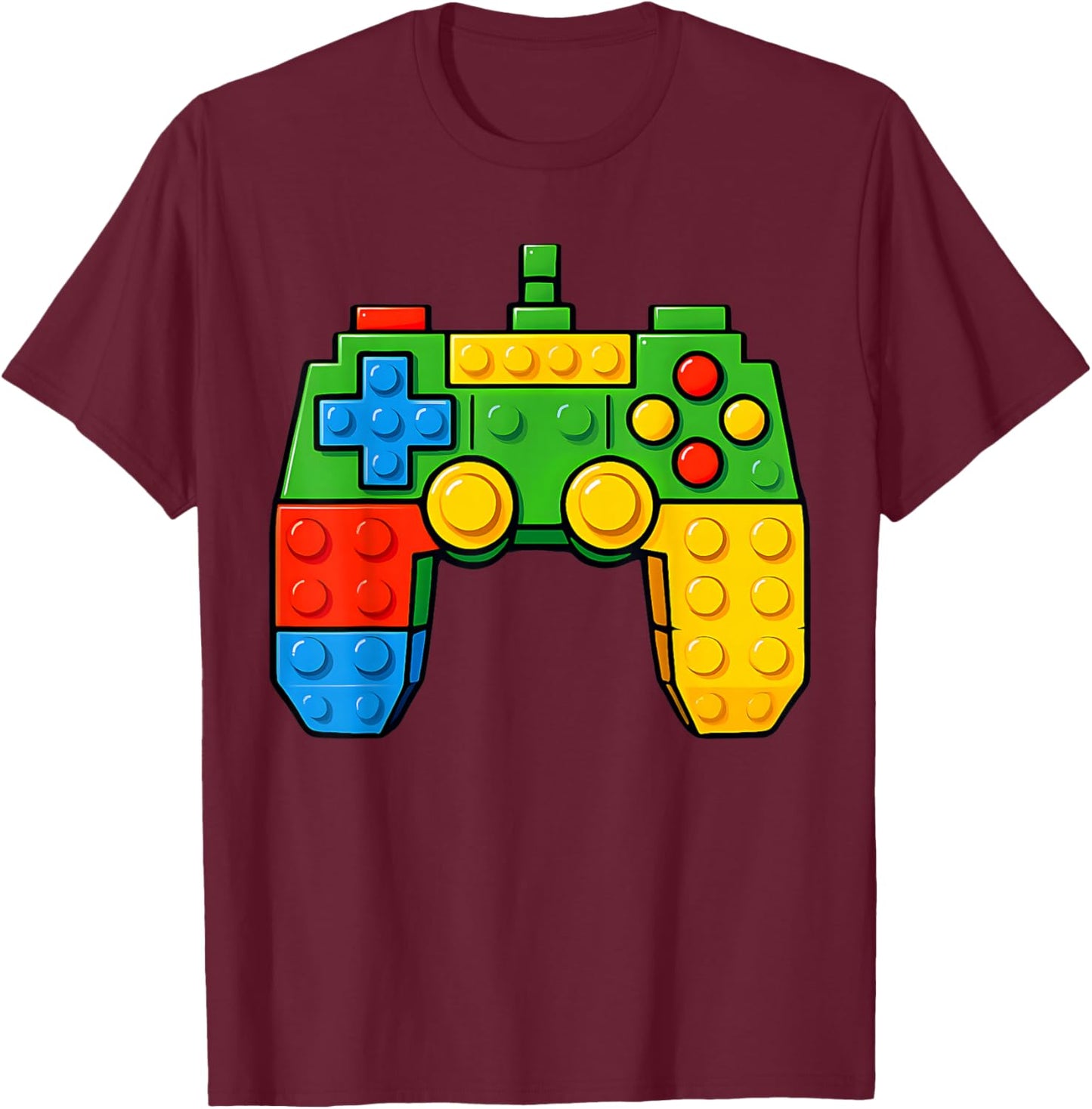 Console de Jeu Master Builder Block Building Briques Jouets T-Shirt - T-Shirt | Maroon
