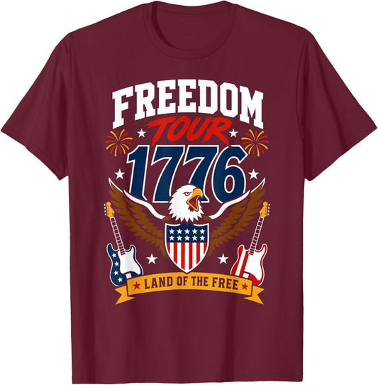 250 Years American 250th Anniversary USA Patriotic 4th July T-Shirt - T-Shirt | Maroon