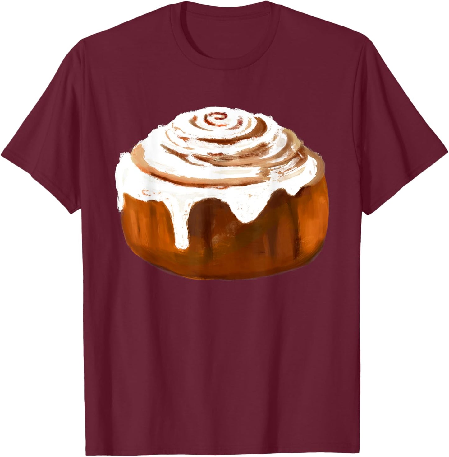 Cinnamon Roll Costume Halloween Bread Cosplay Food Costume T-Shirt - T-Shirt | Maroon