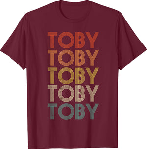 Toby Retro Vintage T-Shirt - T-Shirt | Maroon