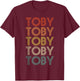 Toby Retro Vintage T-Shirt - T-Shirt | Maroon
