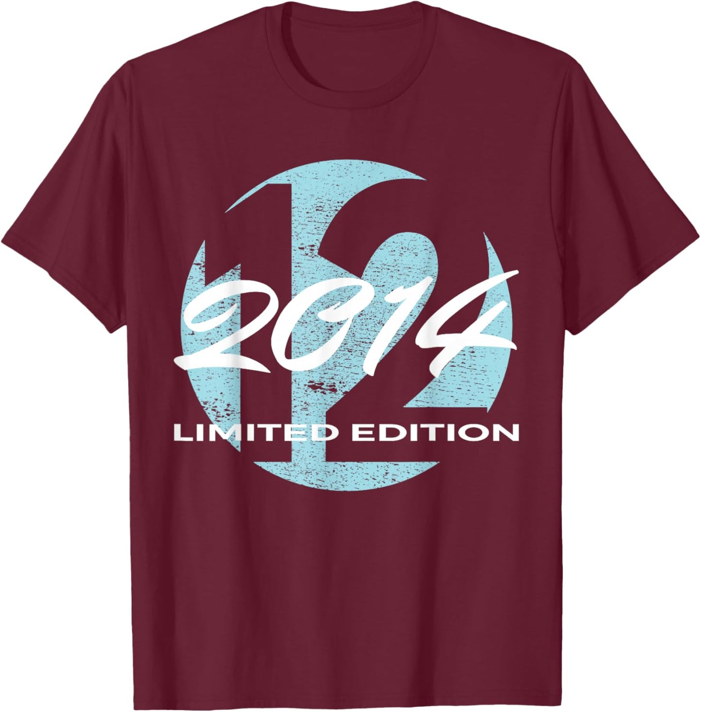 12th Birthday Girl Boy 12 Years 2014 Funny Gift T-Shirt - T-Shirt | Maroon