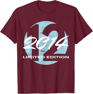 12th Birthday Girl Boy 12 Years 2014 Funny Gift T-Shirt - T-Shirt | Maroon