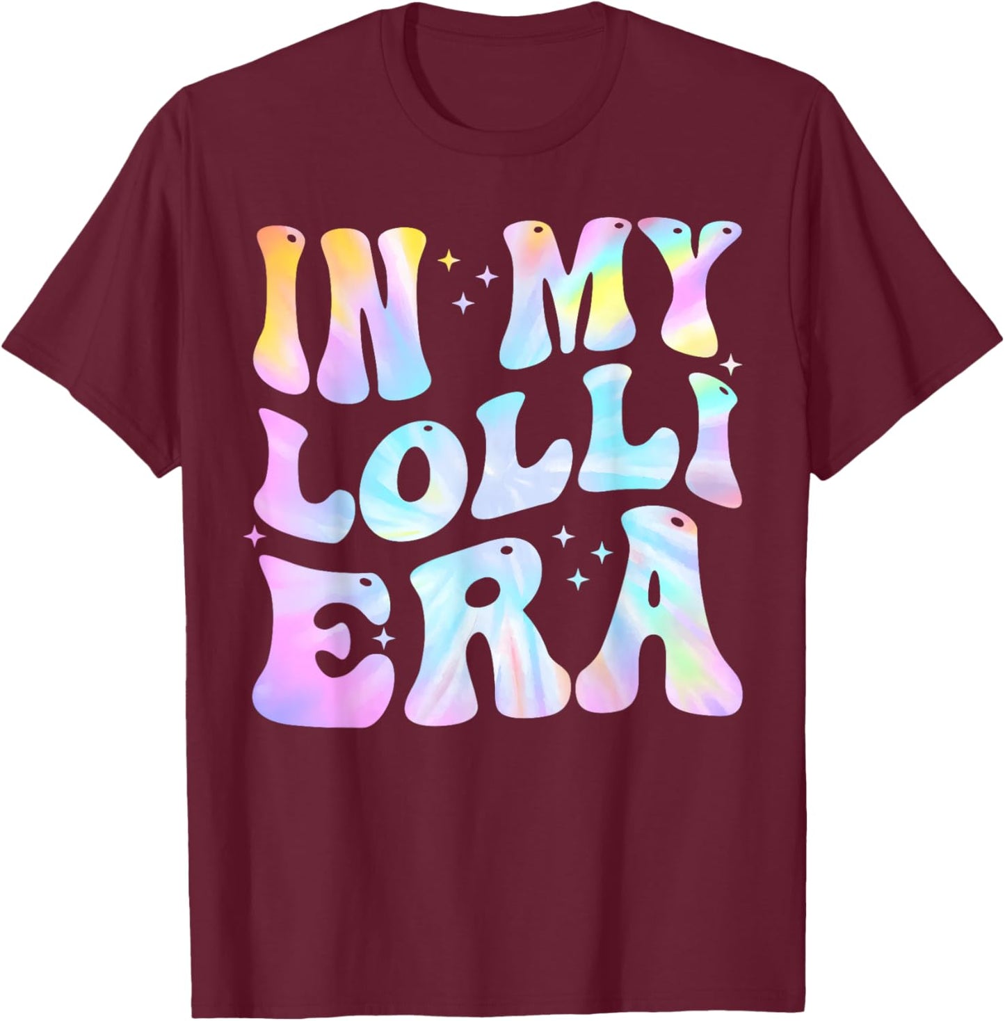 in My Lolli Era Baby Announcement for Lolli Mother's Day T-Shirt - T-Shirt | Maroon