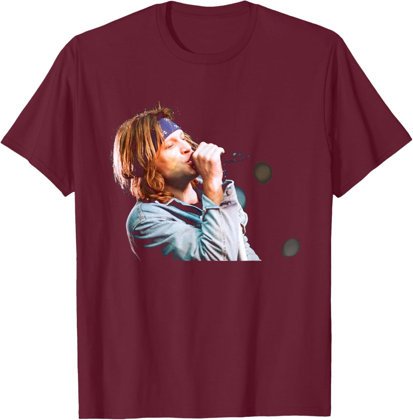 Jon Bon Jovi's These Days Tour in Cardiff 1995 T-Shirt - T-Shirt | Maroon