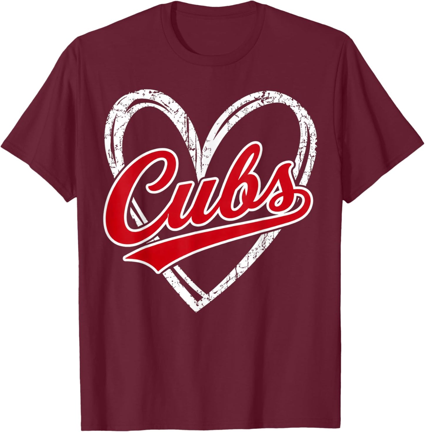 Vintage Cubs Retro Classic Gifts Women Kids T-Shirt - T-Shirt | Maroon