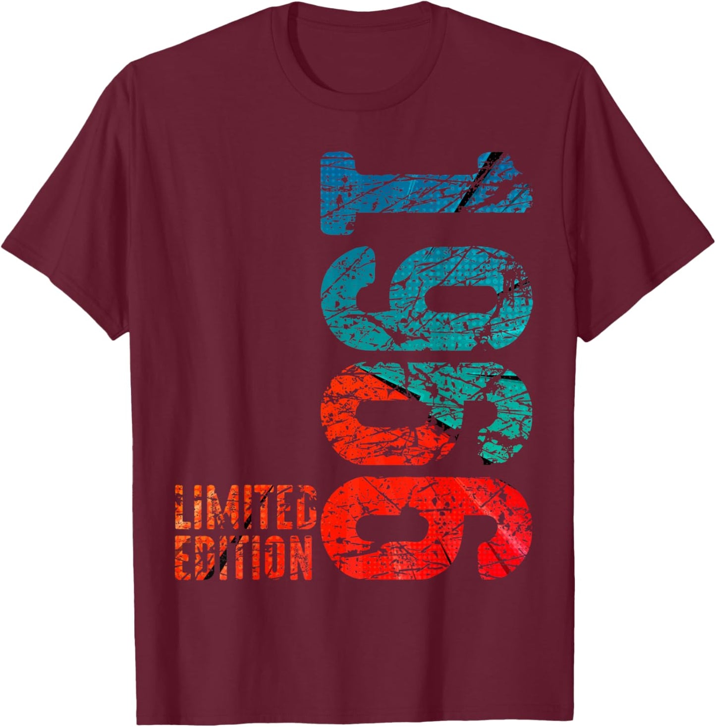 60. Geburtstag Mann Frau 60 Jahre 1966 Deko Geschenk Lustig T-Shirt - T-Shirt | Maroon