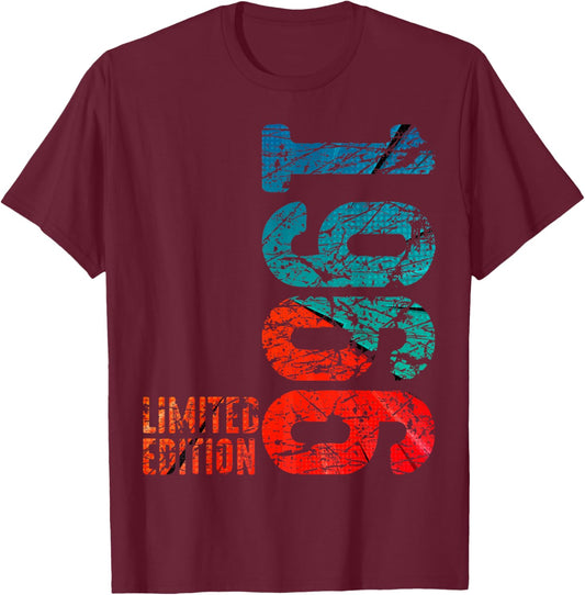 60. Geburtstag Mann Frau 60 Jahre 1966 Deko Geschenk Lustig T-Shirt - T-Shirt | Maroon