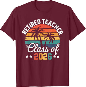 Vintage School Retirement 2026 T-Shirt - T-Shirt | Maroon