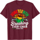 Juneteenth Breaking Every Chain Since 1865 Freedom African T-Shirt - T-Shirt | Maroon