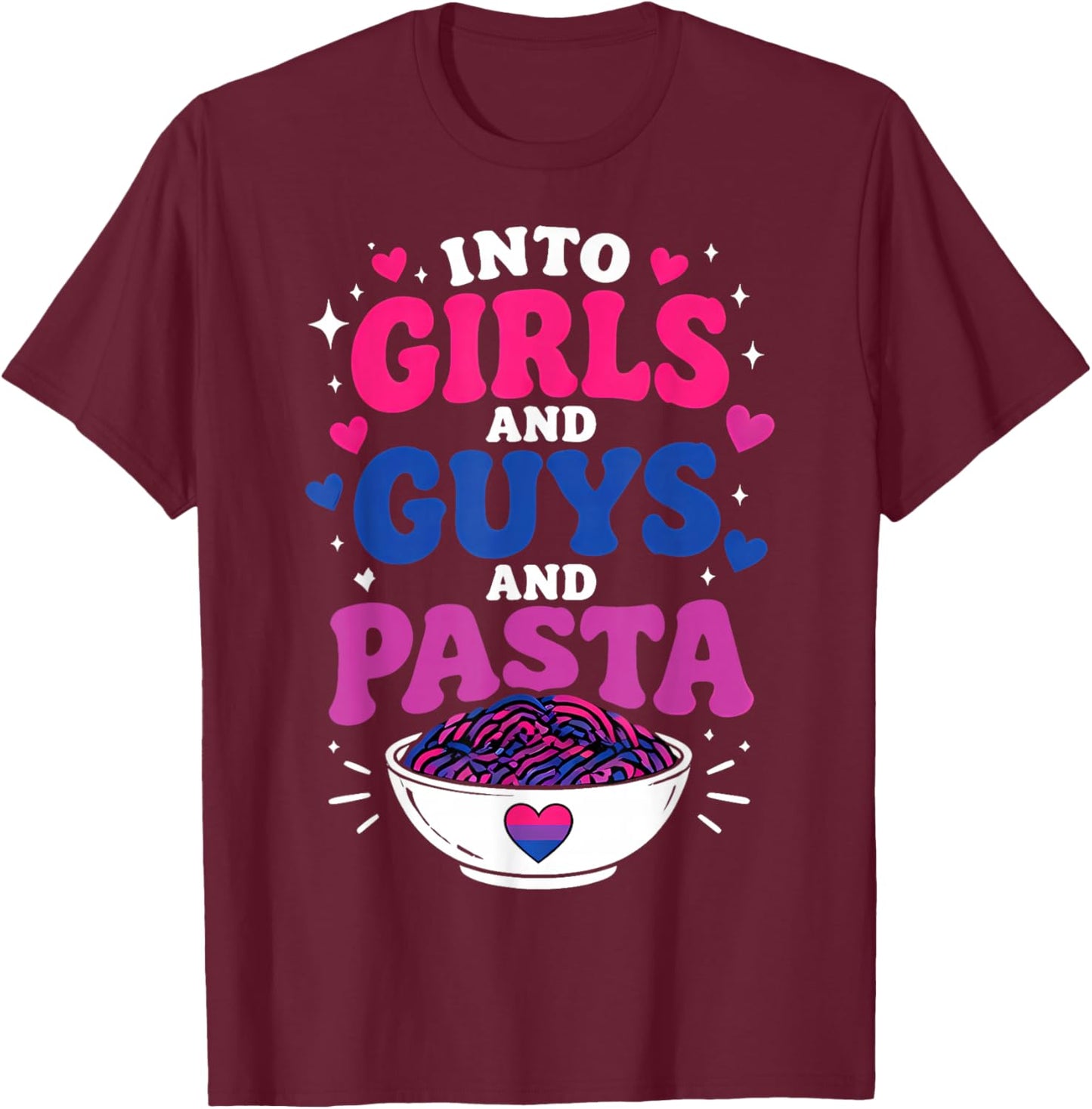 Funny Bisexual Bi Pride T-Shirt - T-Shirt | Maroon