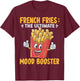 French Fries Art Women Fast Food Lover French Fry T-Shirt - T-Shirt | Maroon