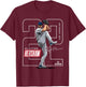 Clayton Kershaw | Los Angeles MLB Player League | MLBKER4040 T-Shirt - T-Shirt | Maroon