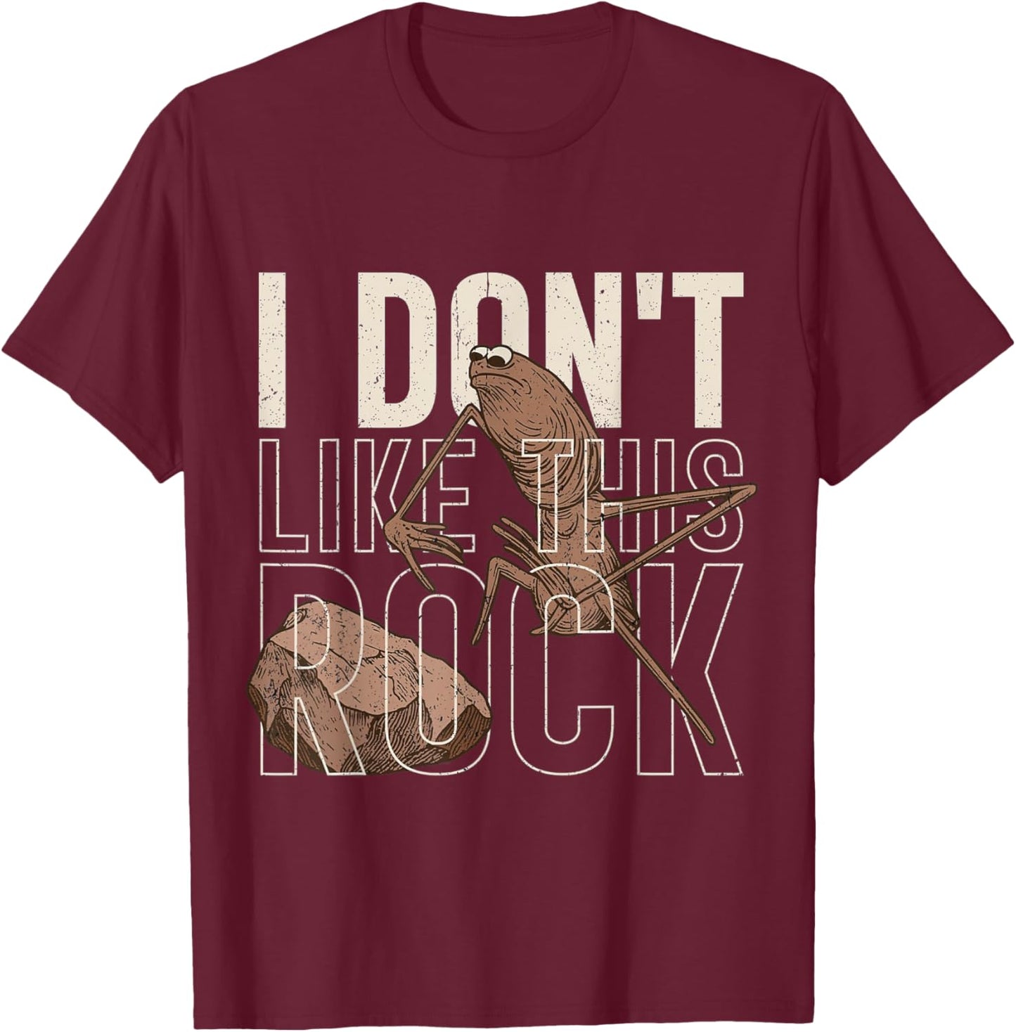 I Don't Like This Rock Marcus The Worm T-Shirt - T-Shirt | Maroon