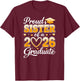 Proud Sister of A Class of 2026 Graduate Graduation Party T-Shirt - T-Shirt | Maroon
