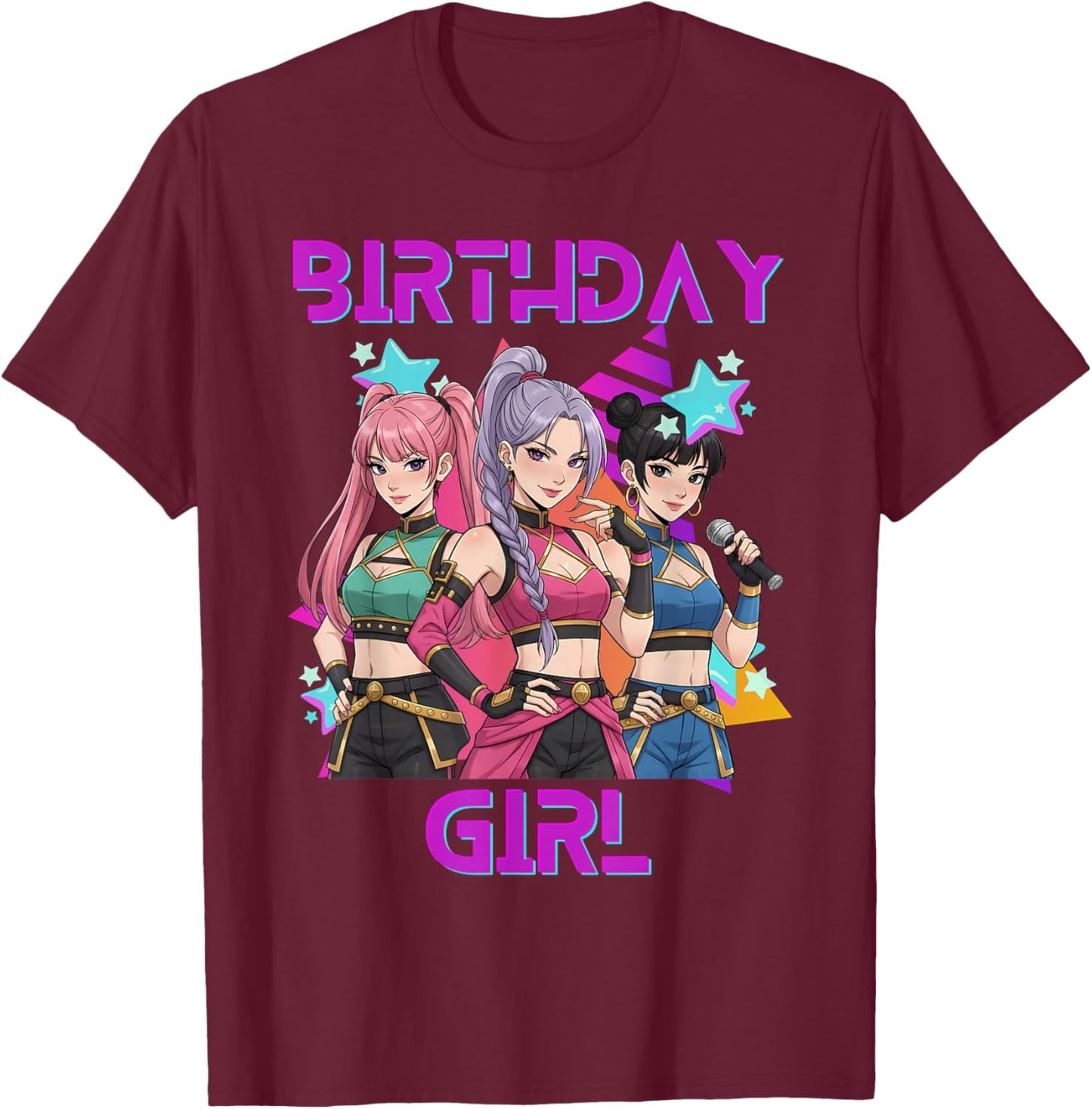 K-Pop K-Pop 6 Years Birthday Girl T-Shirt - T-Shirt | Maroon