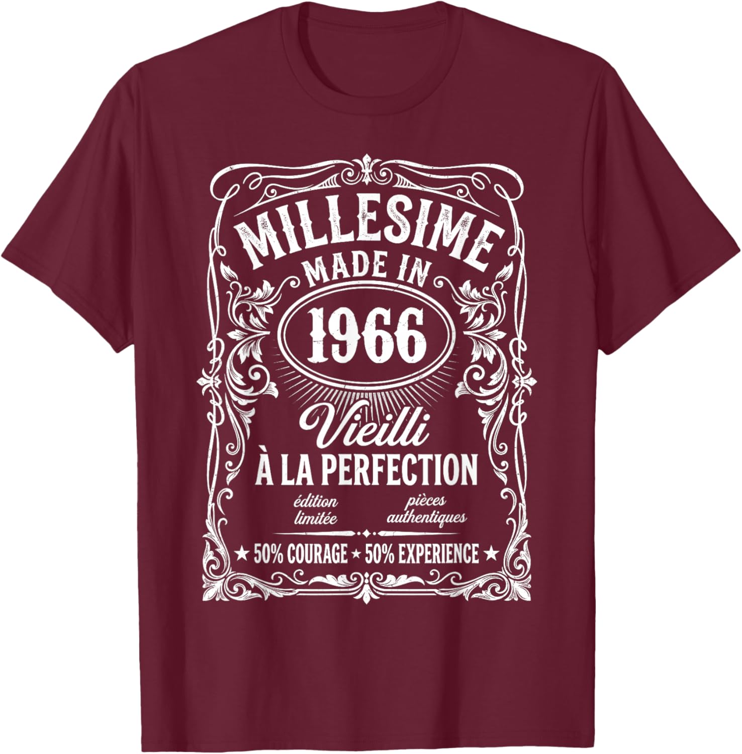 60 Years Vintage Limited Edition Gift Humour T-Shirt - T-Shirt | Maroon