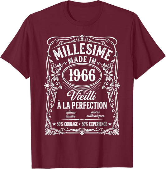 60 Years Vintage Limited Edition Gift Humour T-Shirt - T-Shirt | Maroon