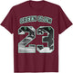 Number 23 Black Green Glow 3s Loser Lover Matching Retro T-Shirt - T-Shirt | Maroon