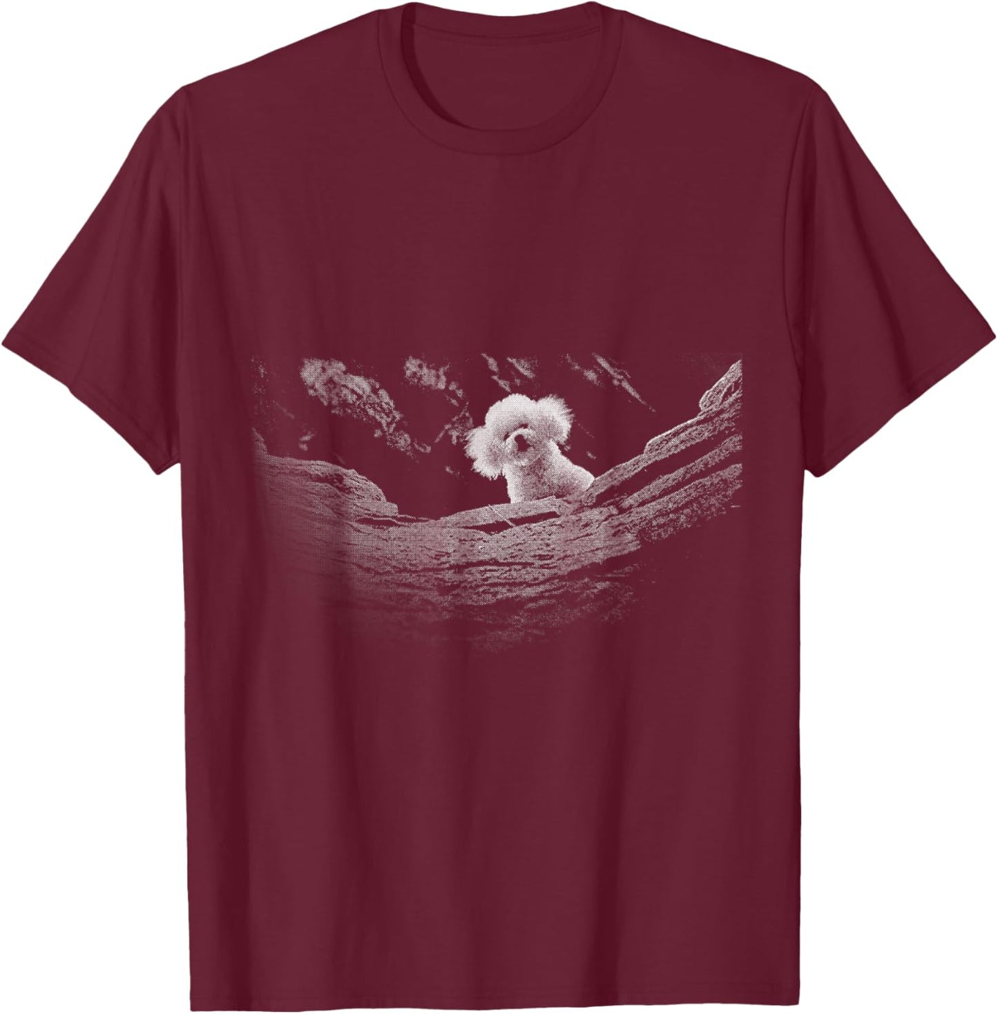 A Little Lamb in the Killer Silence Cute Serial Dog T-Shirt - T-Shirt | Maroon