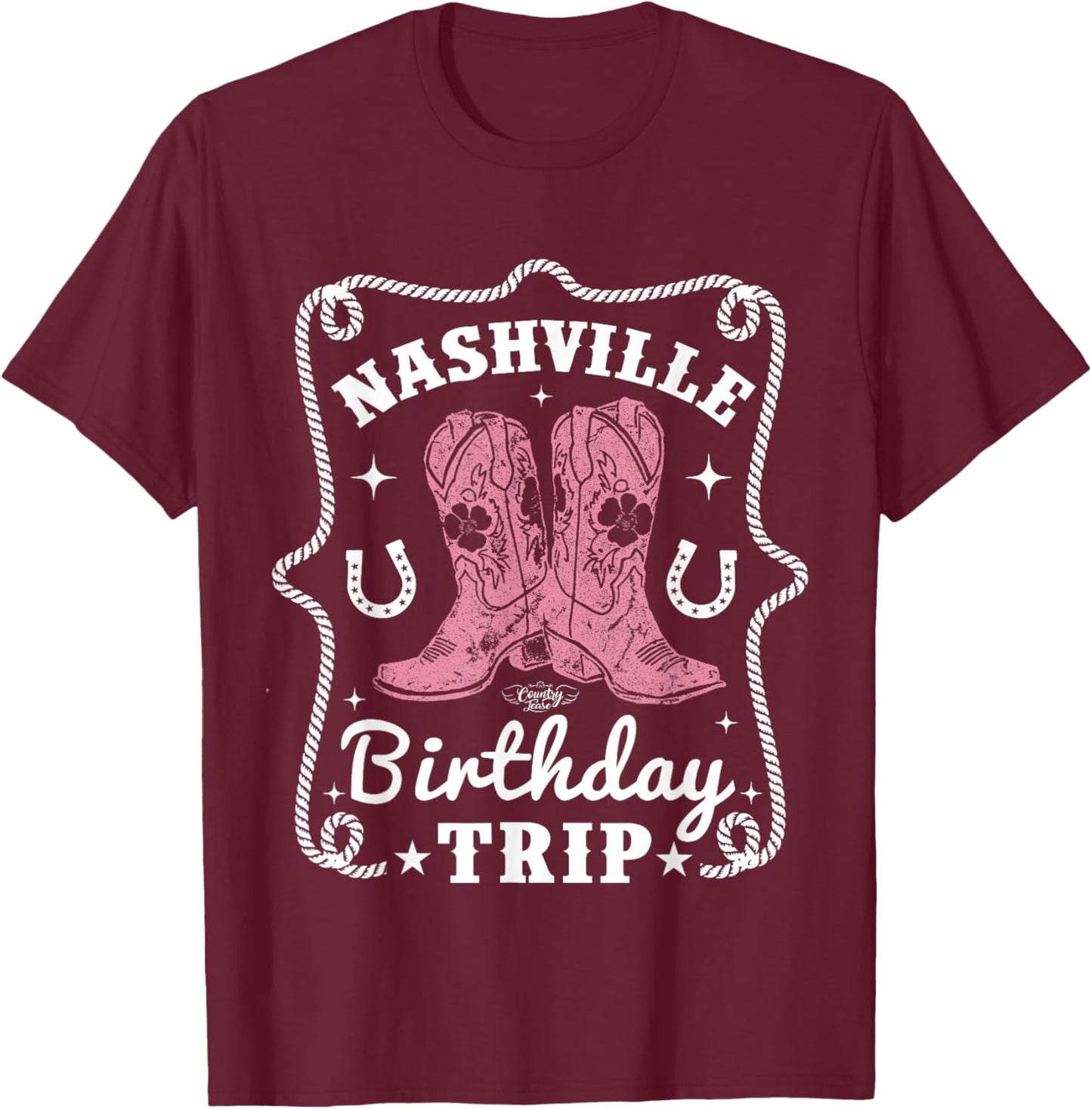 Nashville Birthday Trip Nashville Birthday T-Shirt - T-Shirt | Maroon