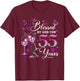 Blessed by God for 55 Years Old Women 55th Birthday Queen T-Shirt - T-Shirt | Maroon