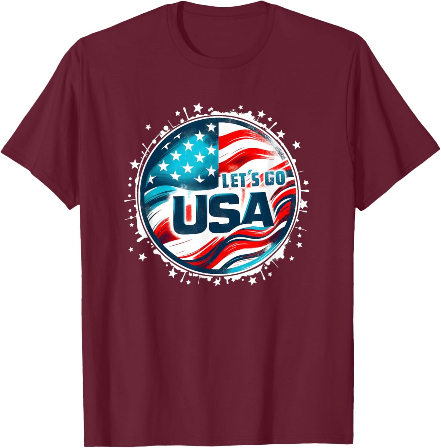 USA Go United States Sport USA Team Apparel USA T-Shirt - T-Shirt | Maroon