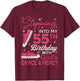 Stepping into my 55th birthday with God's grace & Mercy T-Shirt - T-Shirt | Maroon
