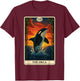 The Orca Tarot Card T-Shirt - T-Shirt | Maroon