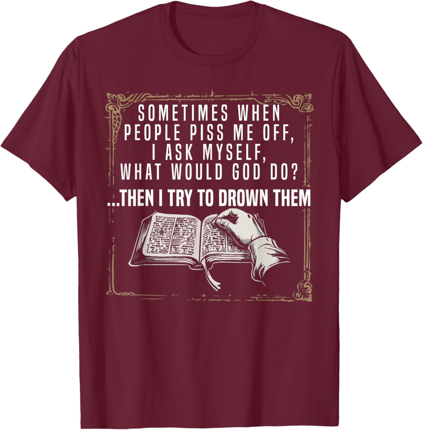 Atheism Anti-Religion Agnostic Freethinker Atheist T-Shirt - T-Shirt | Maroon
