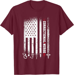 Corrections Nursing Jail Nurse Correctional Nurse T-Shirt - T-Shirt | Maroon