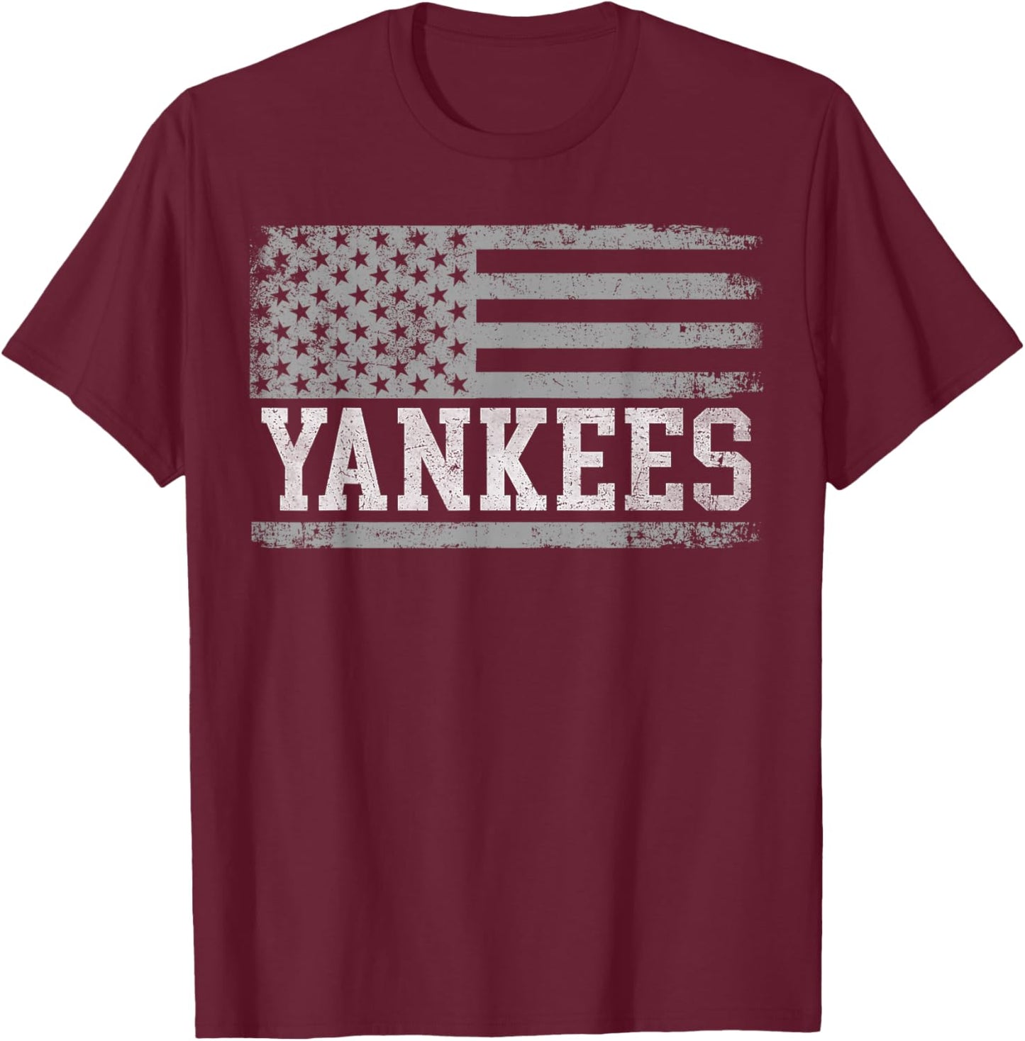 Yankees US Flag T-Shirt - T-Shirt | Maroon