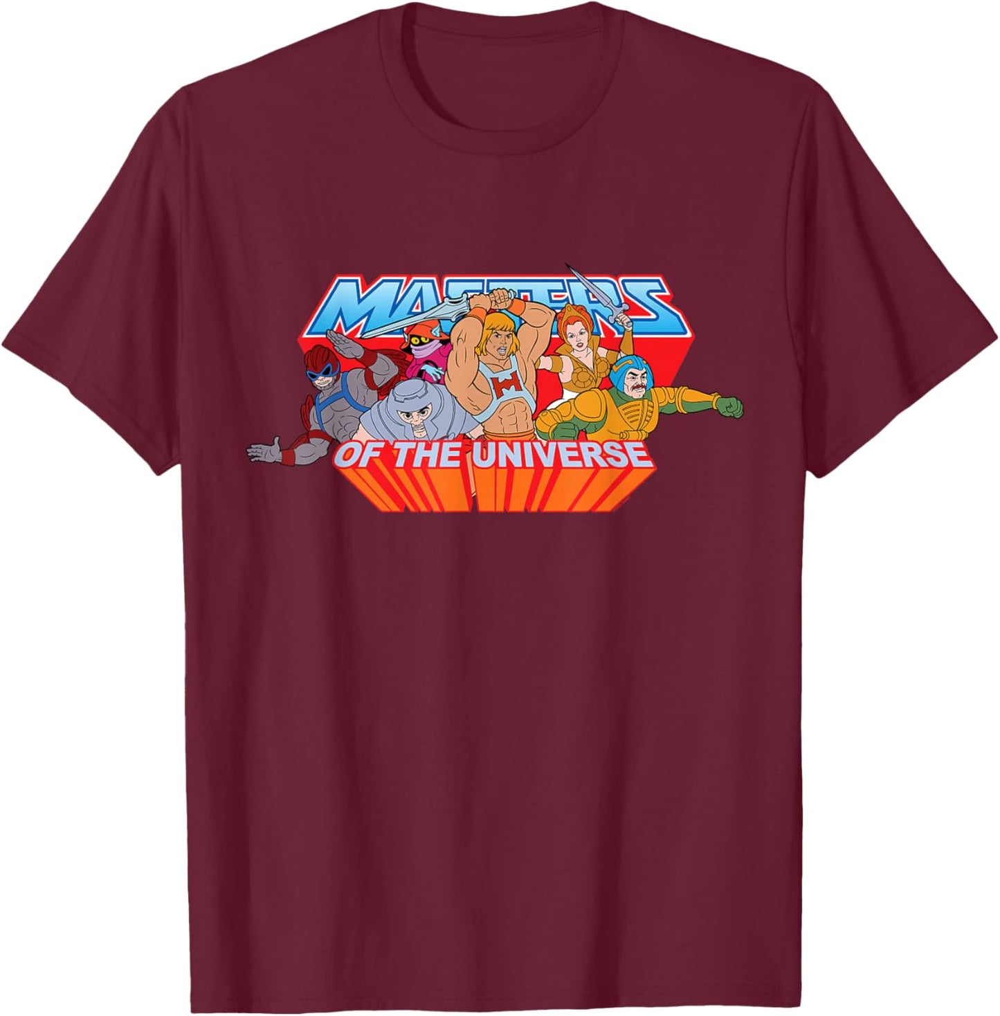 Les héros des Maîtres de l'univers T-Shirt - T-Shirt | Maroon