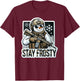 Funny Range Safty Military Law Enforcement Gun Range Snowman T-Shirt - T-Shirt | Maroon